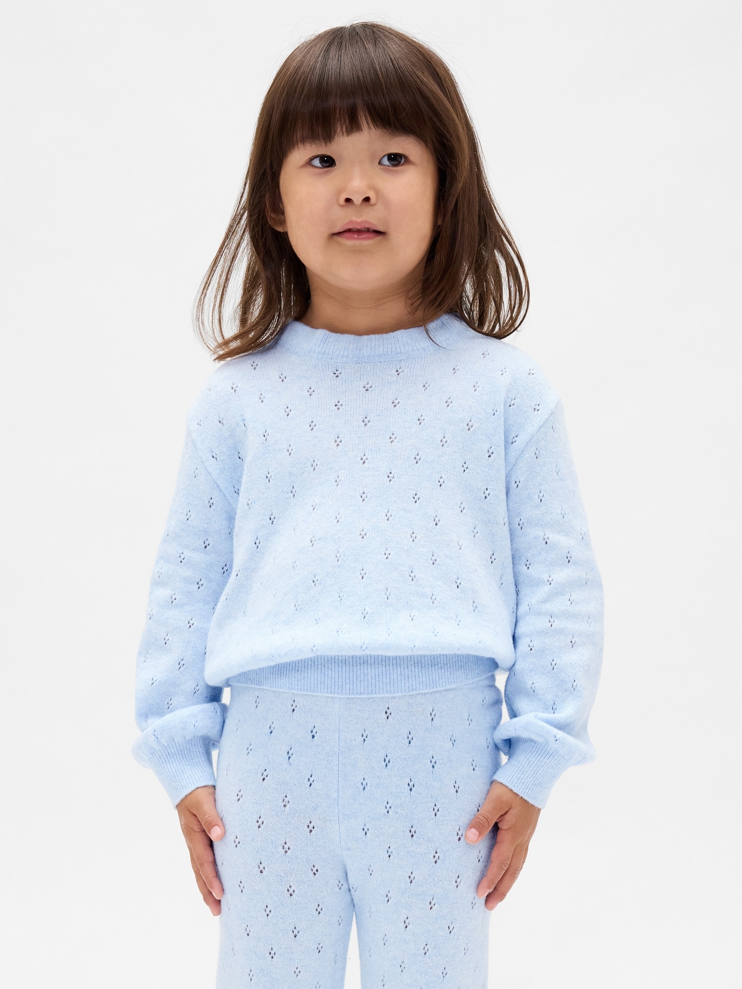 CashSoft カシミヤタッチ ポインテールセーター (幼児・ベビー)-0