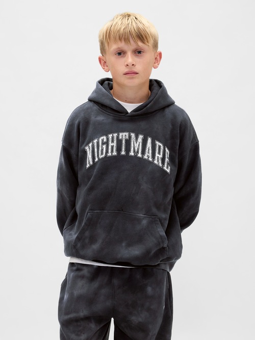 ナイトメアー・ビフォア・クリスマス ヴィンテージソフト グラフィックパーカー (キッズ)