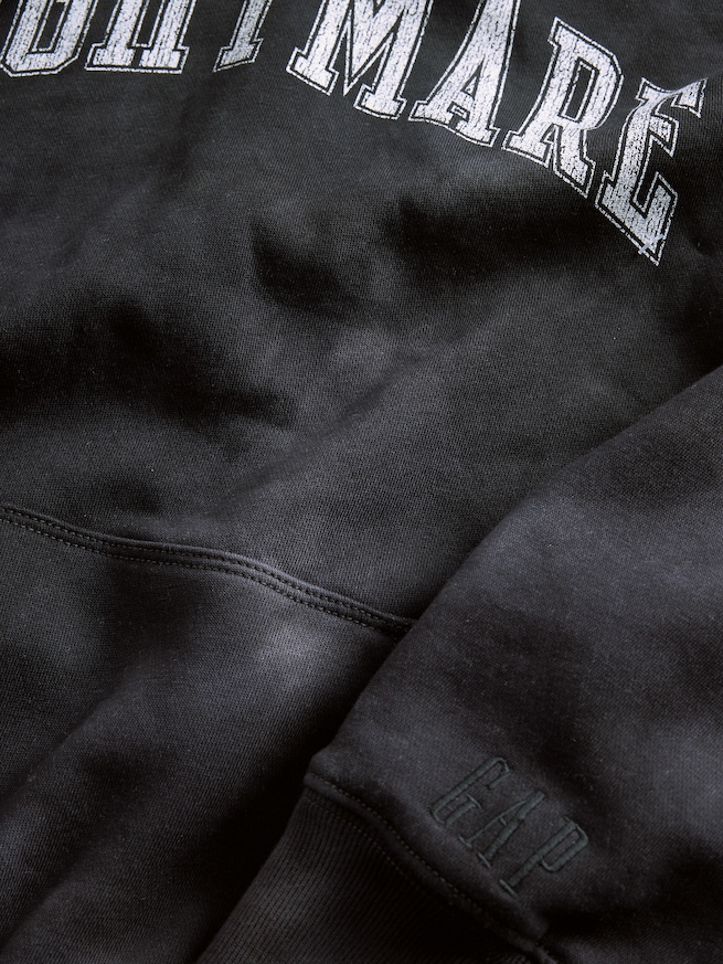 ナイトメアー・ビフォア・クリスマス ヴィンテージソフト グラフィックパーカー (キッズ)-4