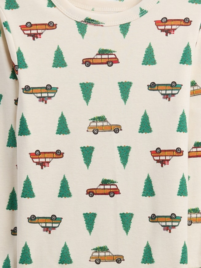 Kids & babyGap オーガニックコットン100% クリスマスツリー パジャマセット-3