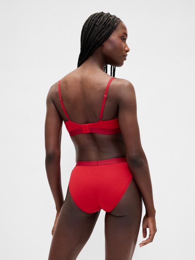 オーガニック ストレッチコットン GAPロゴ ビキニショーツ-1