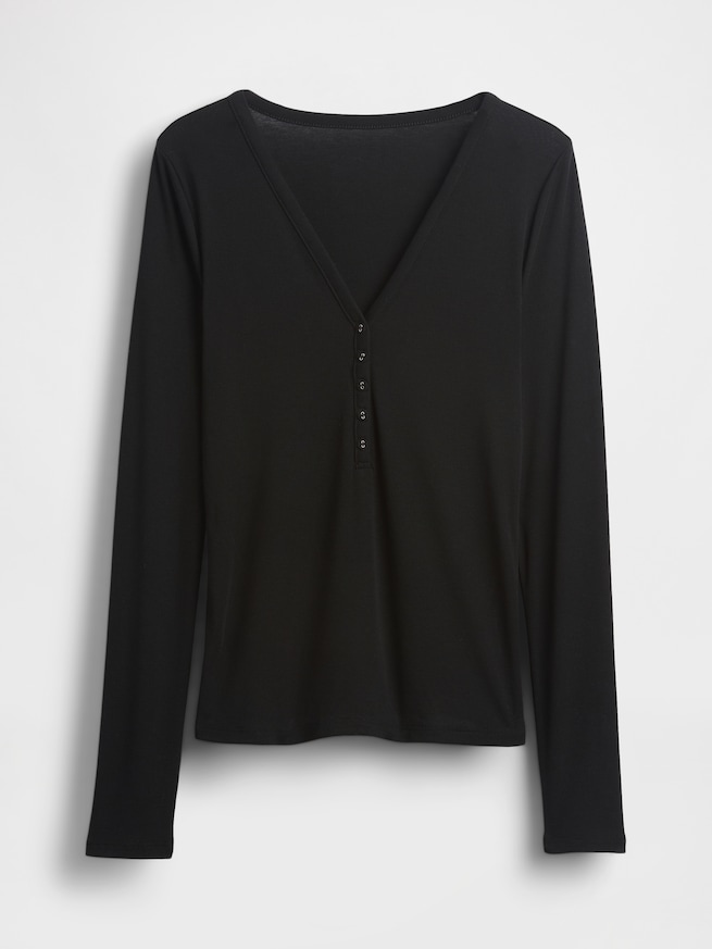 シアー リブTシャツ-4