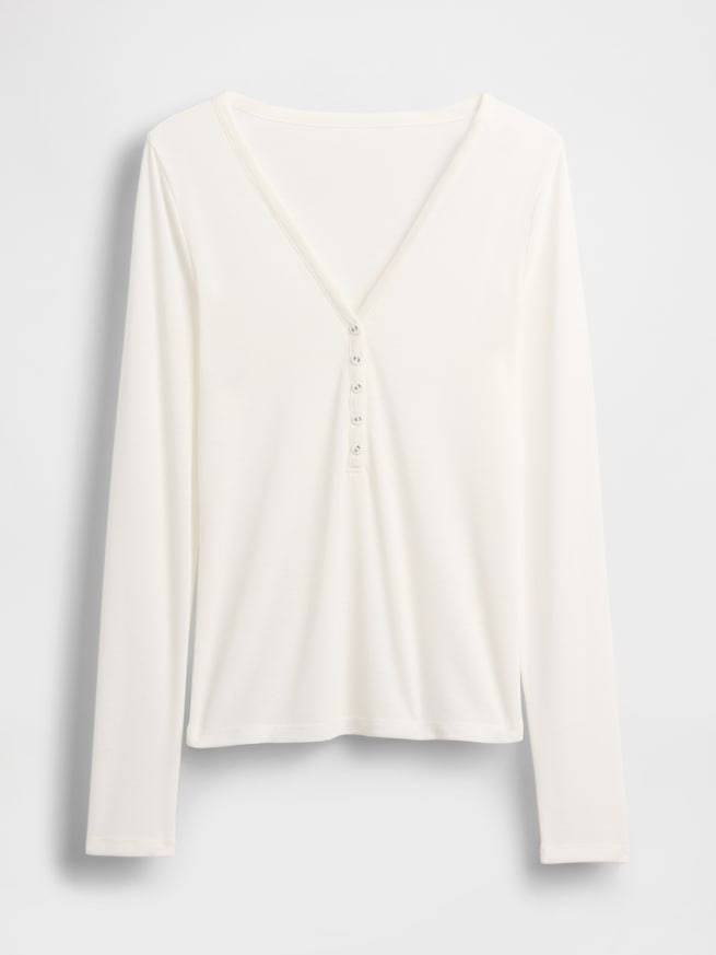 シアー リブTシャツ-3