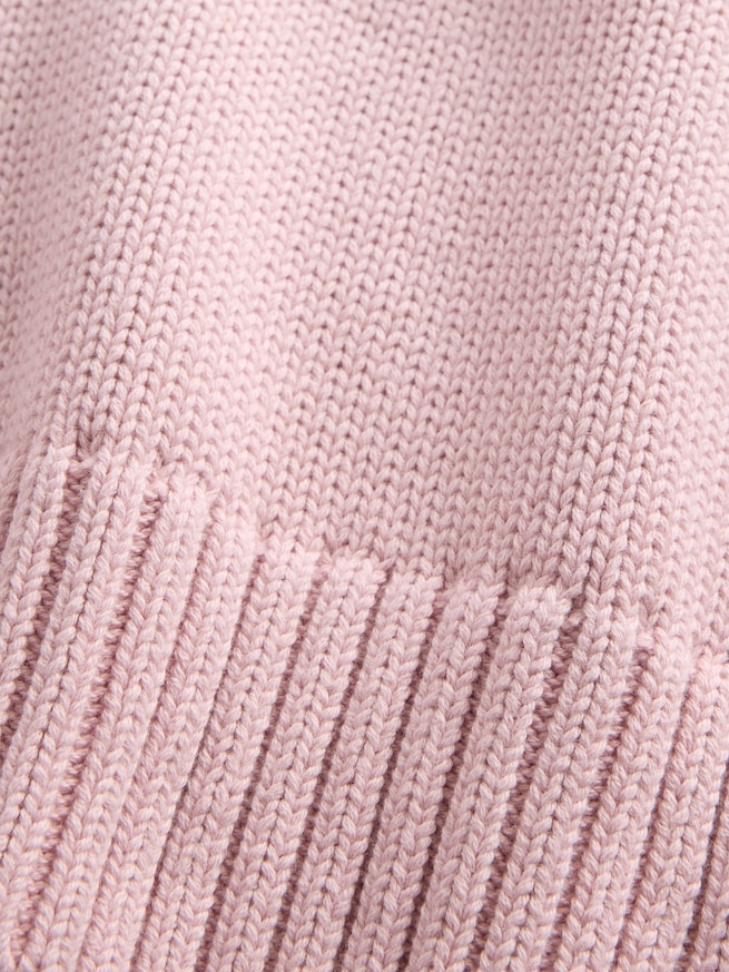 コットン100% オーバーサイズ モックネックセーター-3