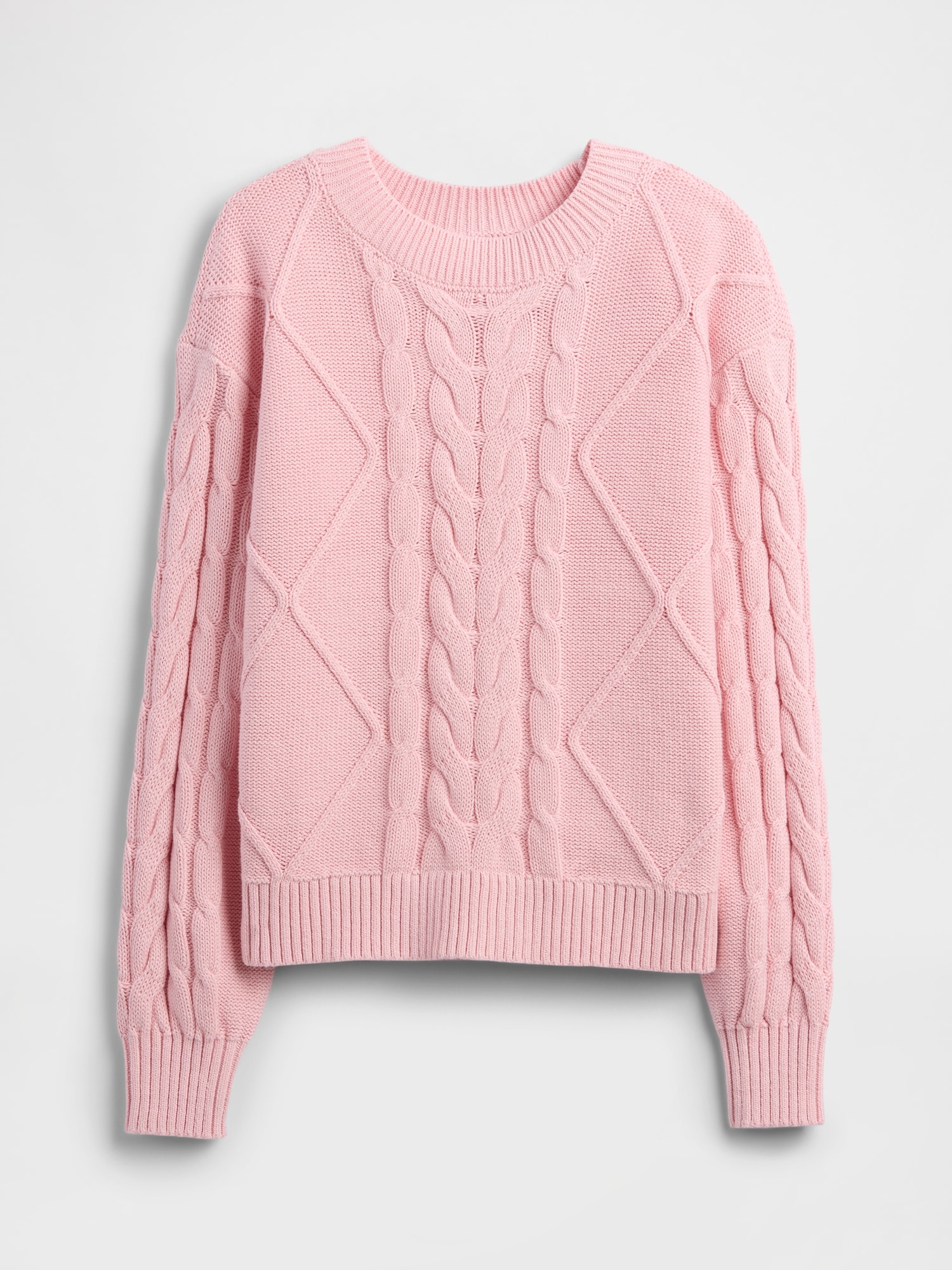 Kids relaxed cable-knit sweater