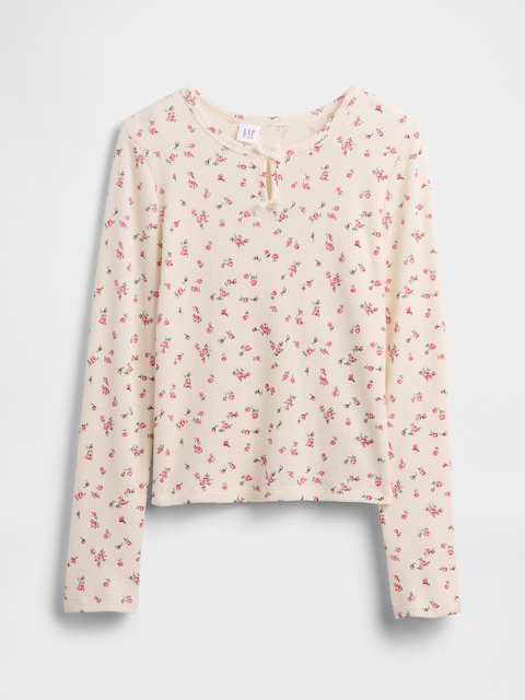 Kids Waffle-Knit Top