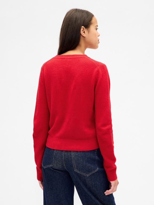 CashSoft カシミヤタッチ クルーネックセーター-2