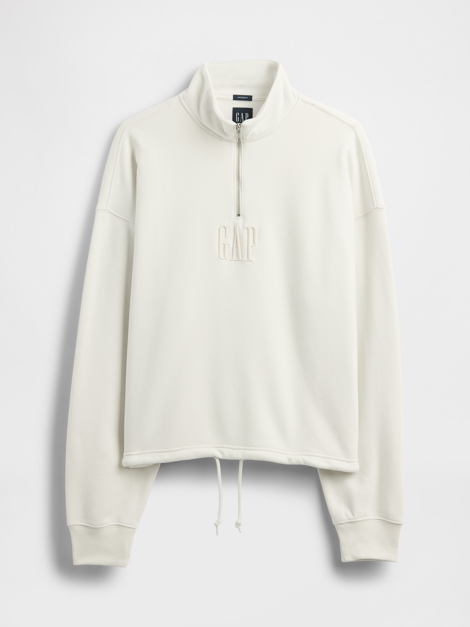 Gap公式オンラインストア | ヴィンテージソフト GAPロゴ ハーフジップ