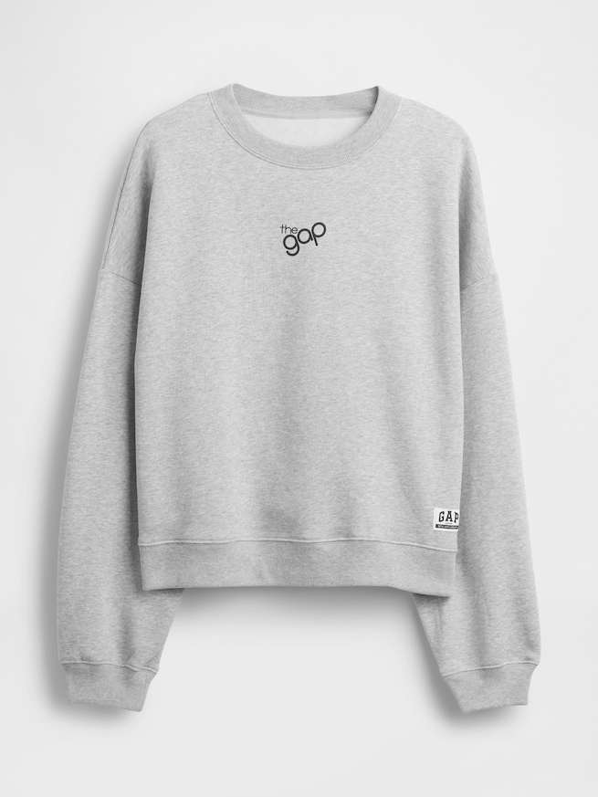 オーバーサイズ ウェッジ GAPロゴ スウェットシャツ-4