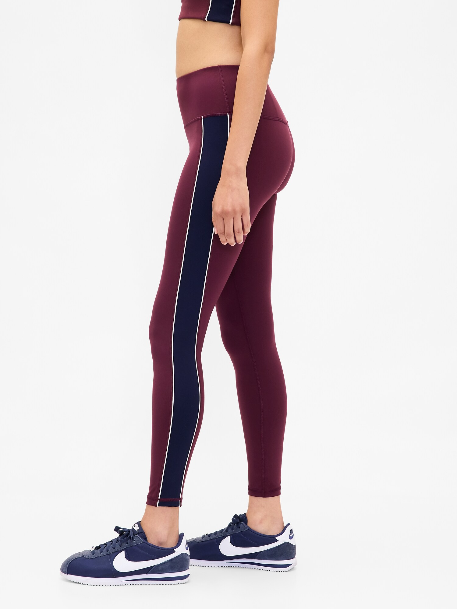 GapFit ハイライズ パワー フルレングス ストライプ レギンス-2