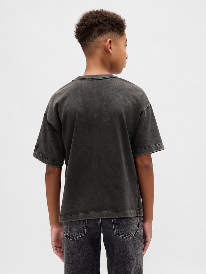 ナイトメアー・ビフォア・クリスマス スカルTシャツ (キッズ)-2