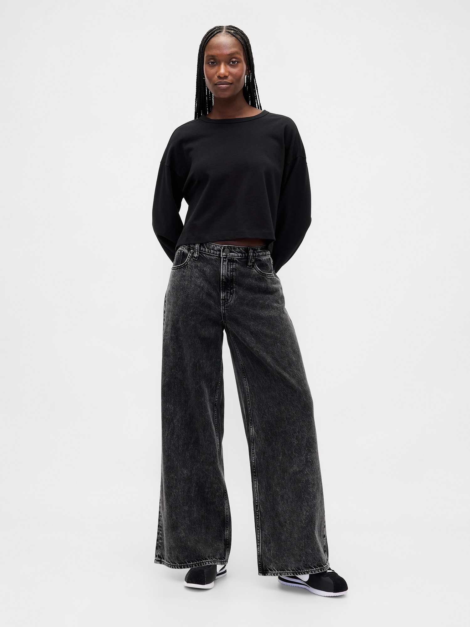 Mid Rise UltraSoft Baggy Jeans