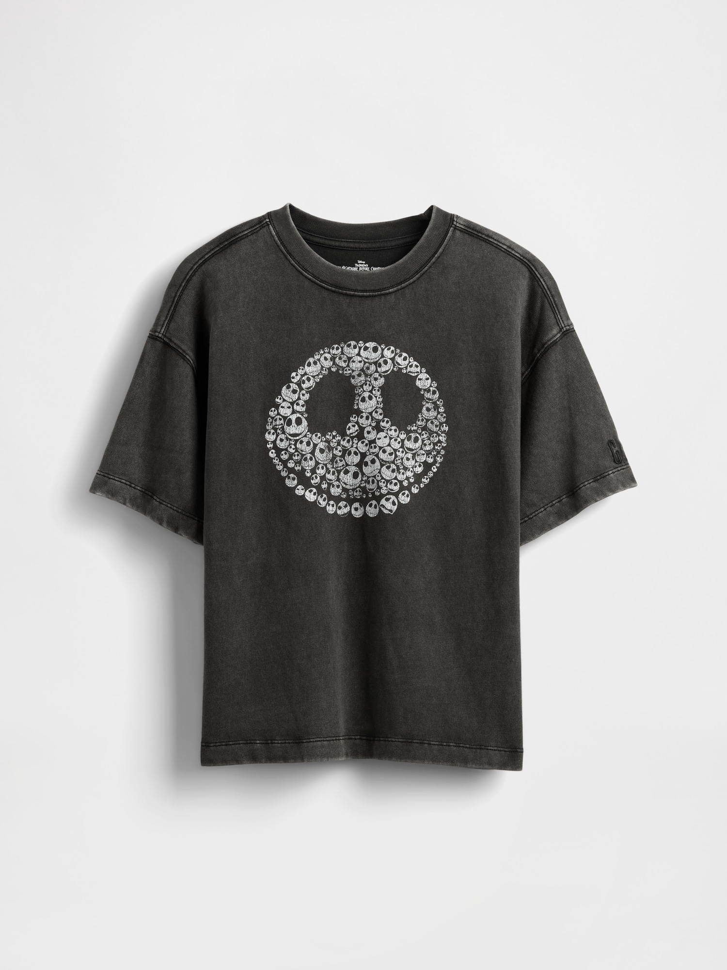 ナイトメアー・ビフォア・クリスマス スカルTシャツ (キッズ)-1