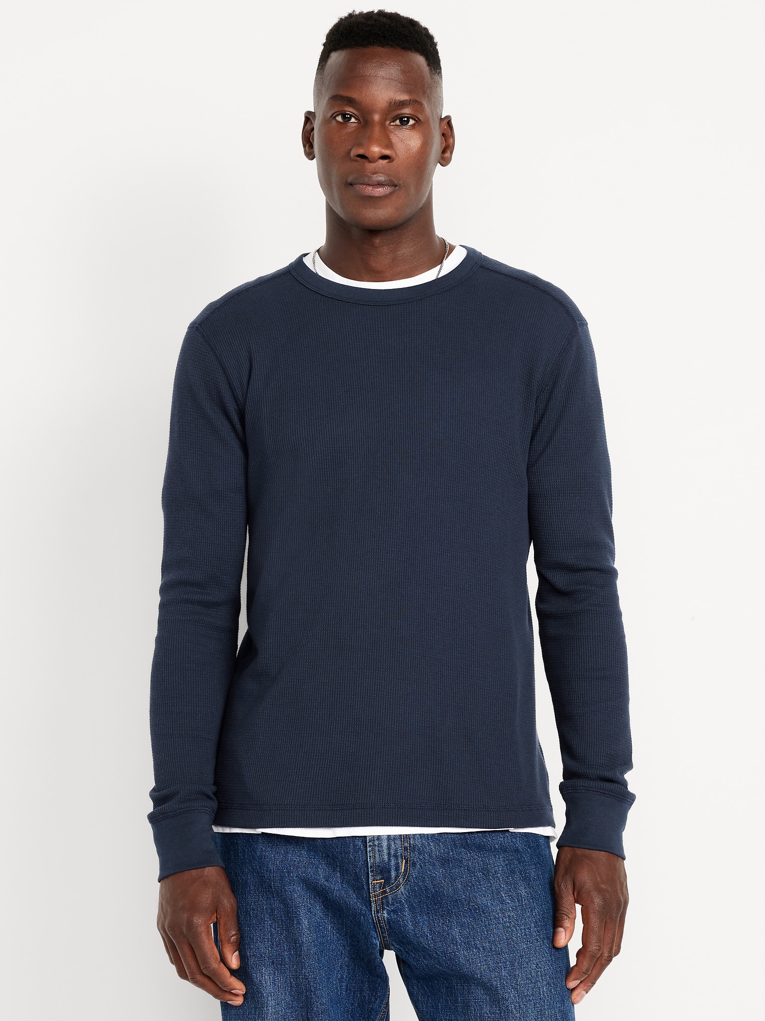 Men's Long Sleeve Waffle Knit Shirts | Old Navy