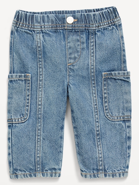 Baggy Barrel-Leg Cargo Jeans for Baby
