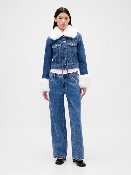 Gap &times; Sandy Liang ローライズ &lsquo;90s ルーズカーペンターデニム