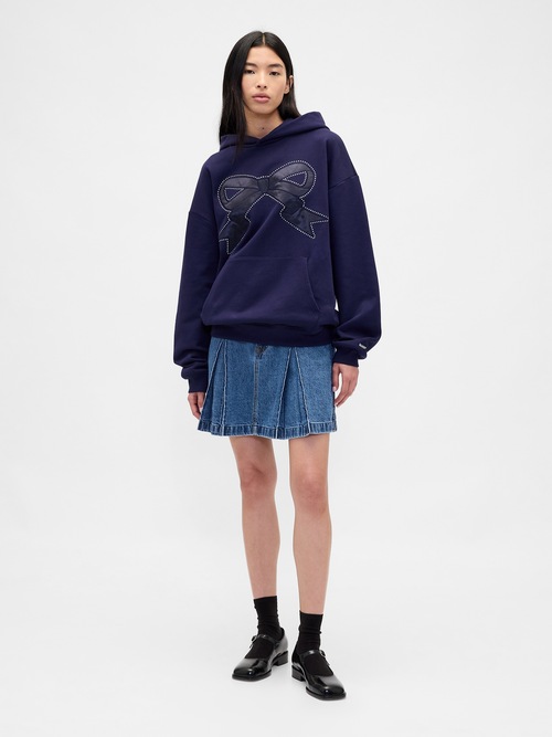 Gap &times; Sandy Liang プリーツ デニム ミニスカート