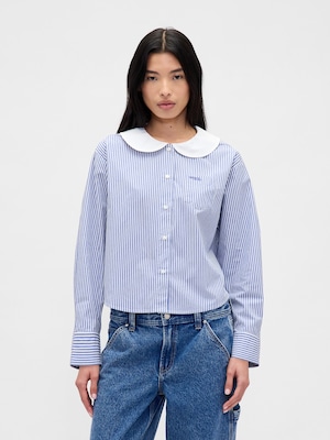 Gap × Sandy Liang ポプリン オーバーサイズシャツ