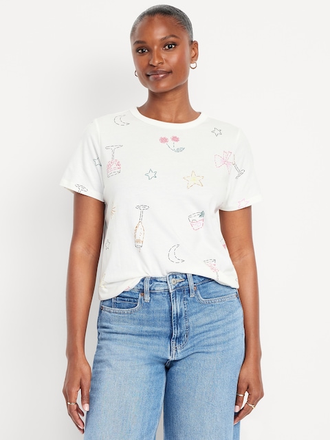 EveryWear Crew-Neck Printed T-Shirt