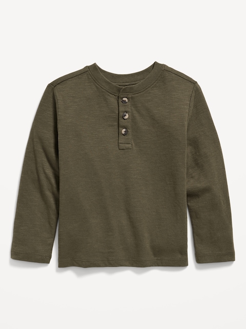 Long-Sleeve Henley T-Shirt for Toddler Boys