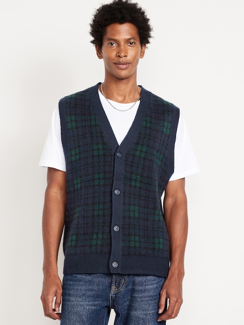 SoSoft Button-Front Sweater Vest
