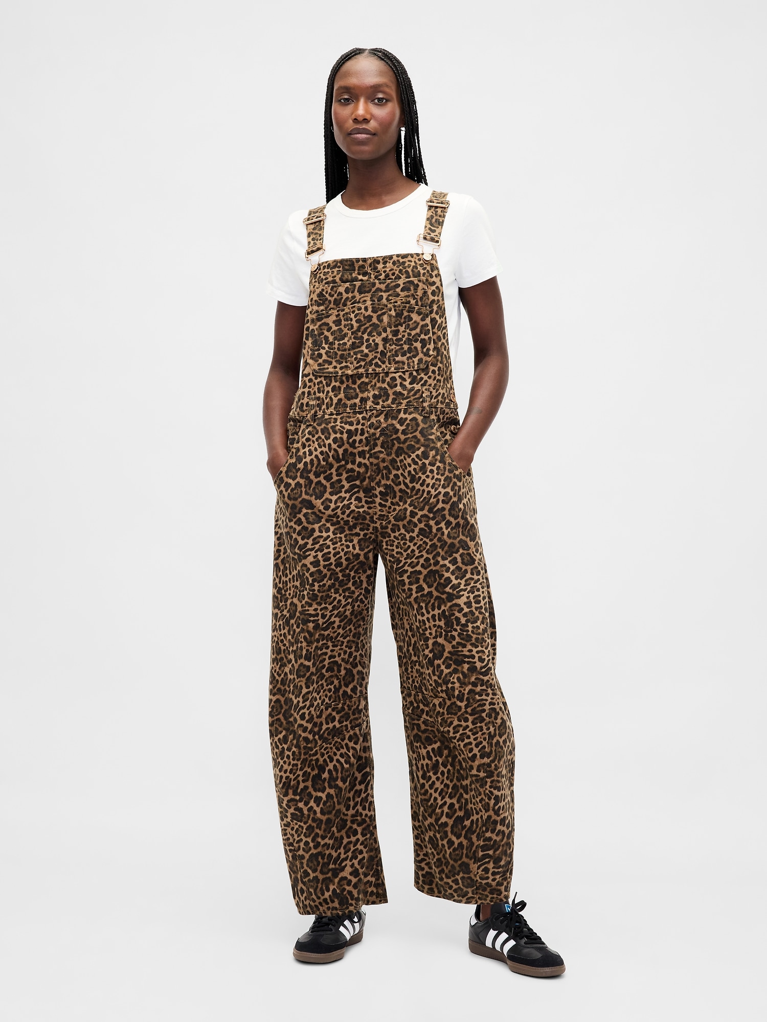 Gap ウルトラソフトデニム ホースシュー オーバーオール