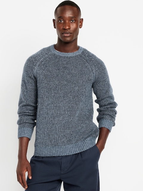 Wool-Blend Crew-Neck Sweater