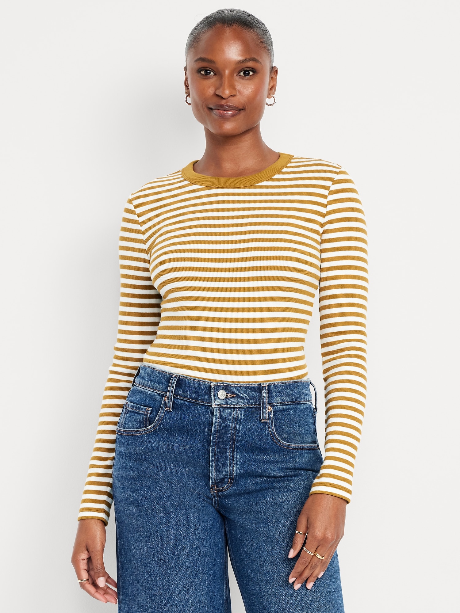 Snug Long-Sleeve Crew-Neck T-Shirt