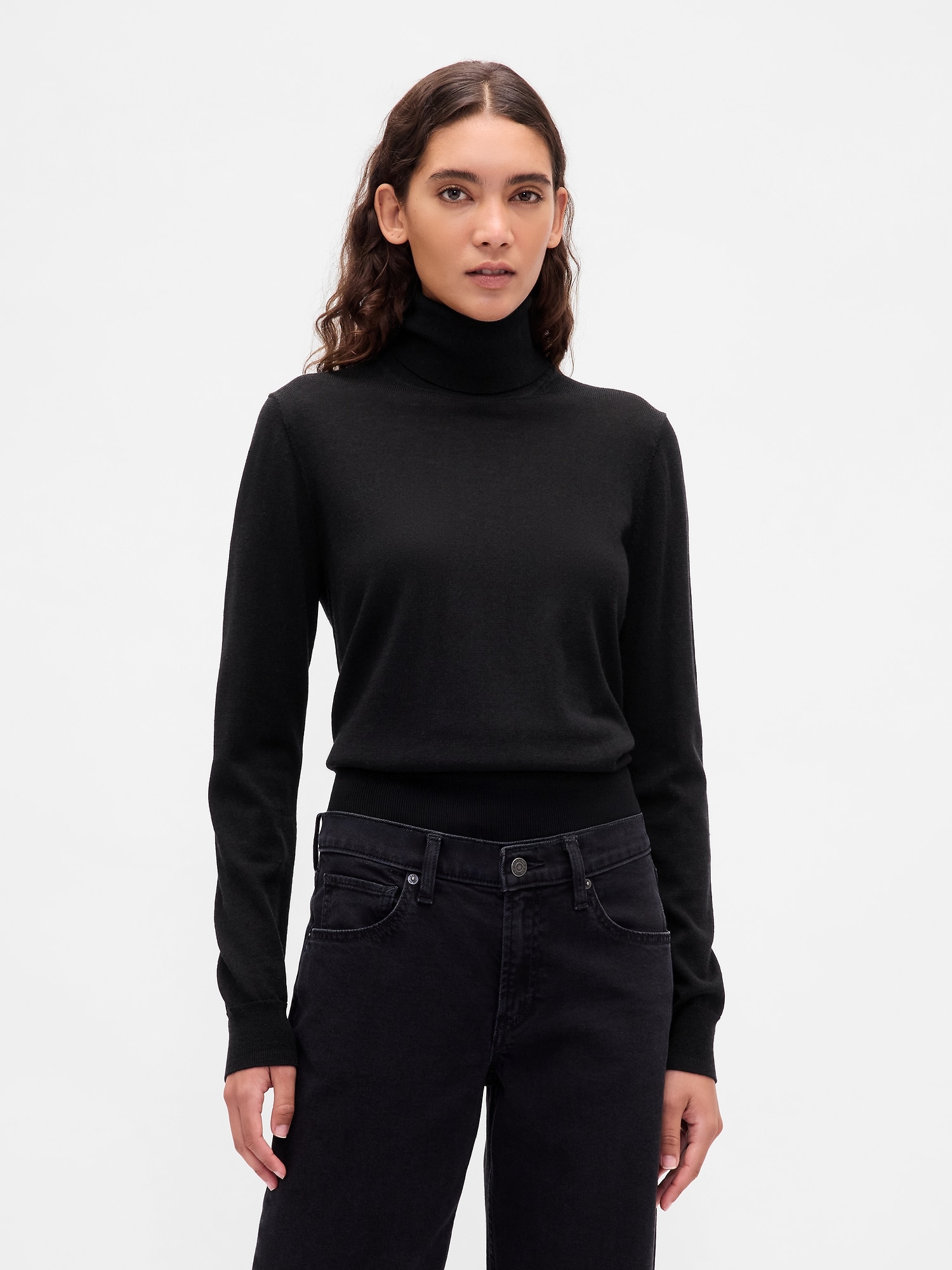 100% Merino Wool Turtleneck Sweater