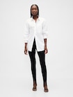 Pantalon fuseau &agrave; taille haute en tricot double &eacute;paisseur-0