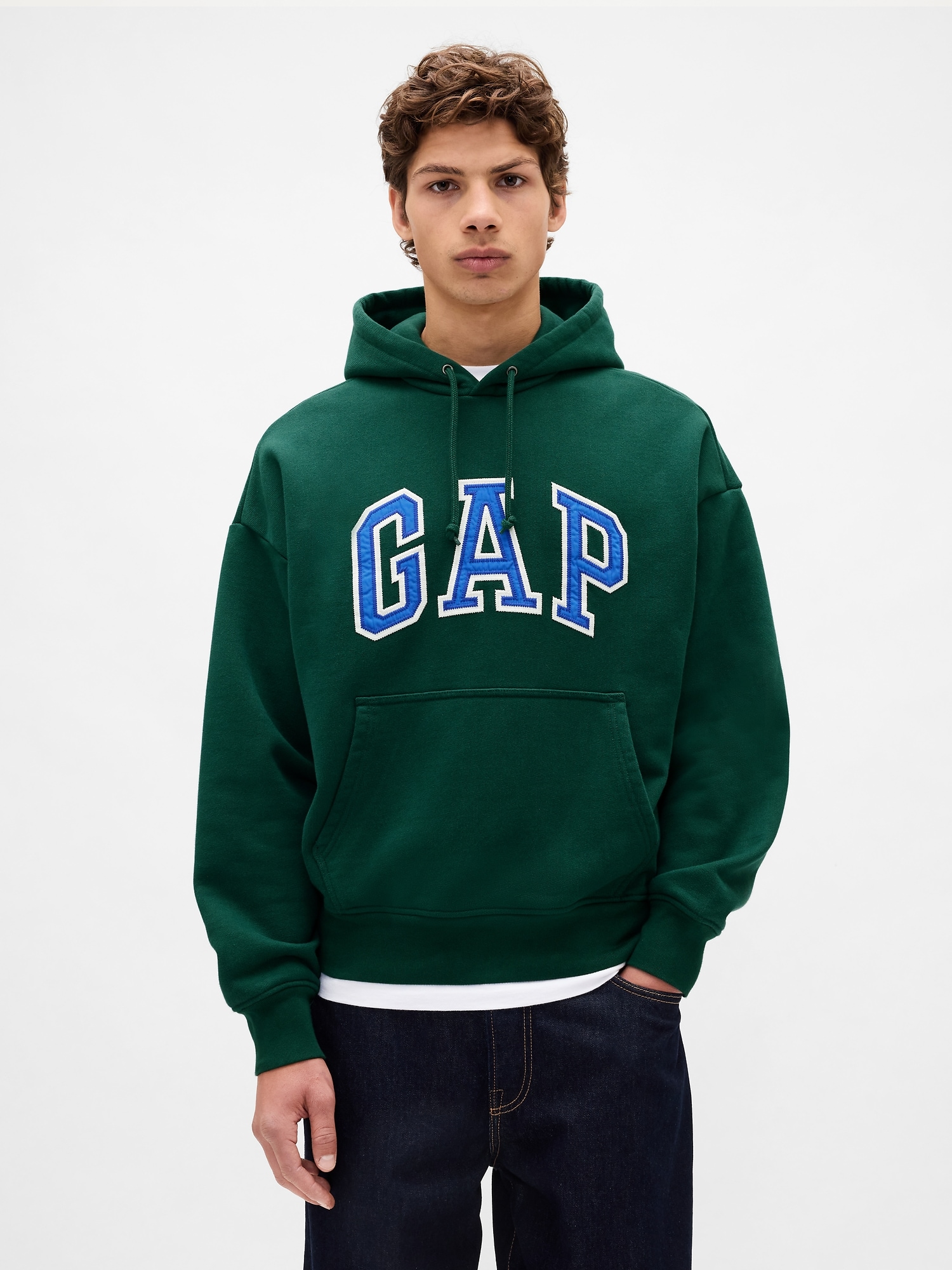 Gap エクストラヘビーウェイト フレンチテリー オーバーサイズ GAPロゴパーカー
