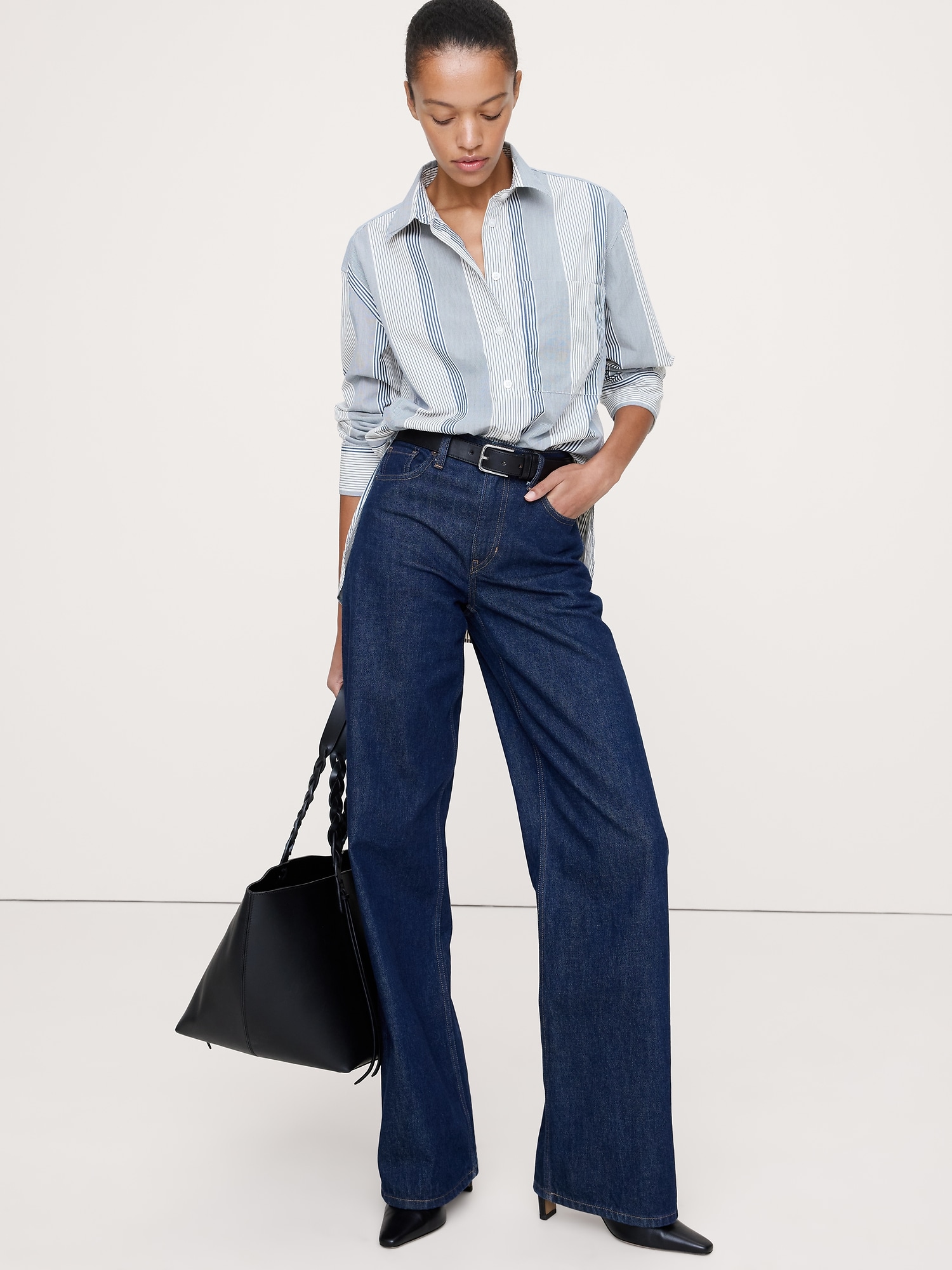 The Oversized Shirt in Cotton Poplin