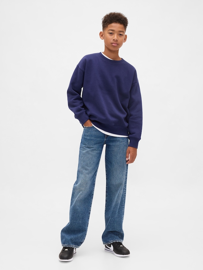 ヴィンテージソフト リラックスフィット スウェットシャツ (キッズ)-3