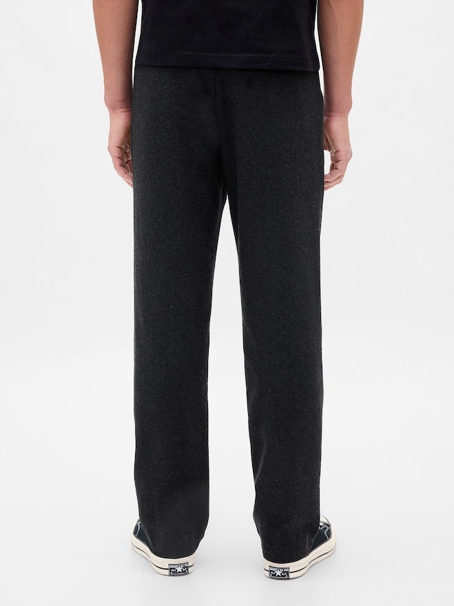 ウールブレンド リラックスフィット ストレート トラウザーパンツ-3