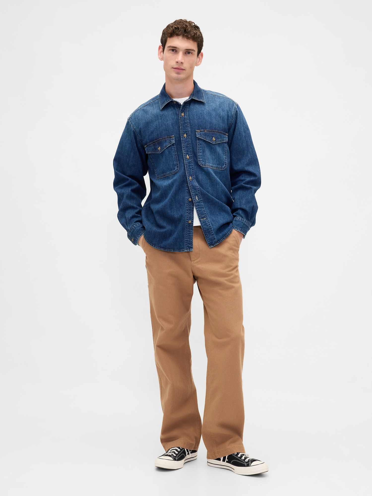 Canvas '90s Loose Carpenter Pants