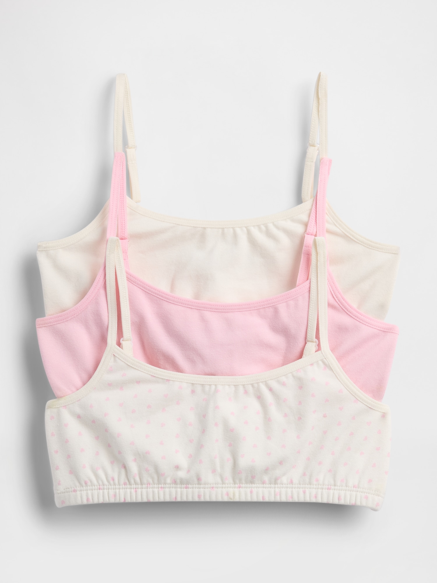 Kids Organic Stretch Cotton Basic Bra (3-Pack)
