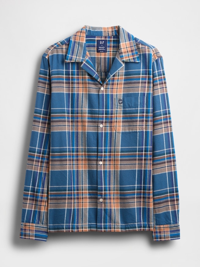 オーガニックコットン フランネルシャツ-4