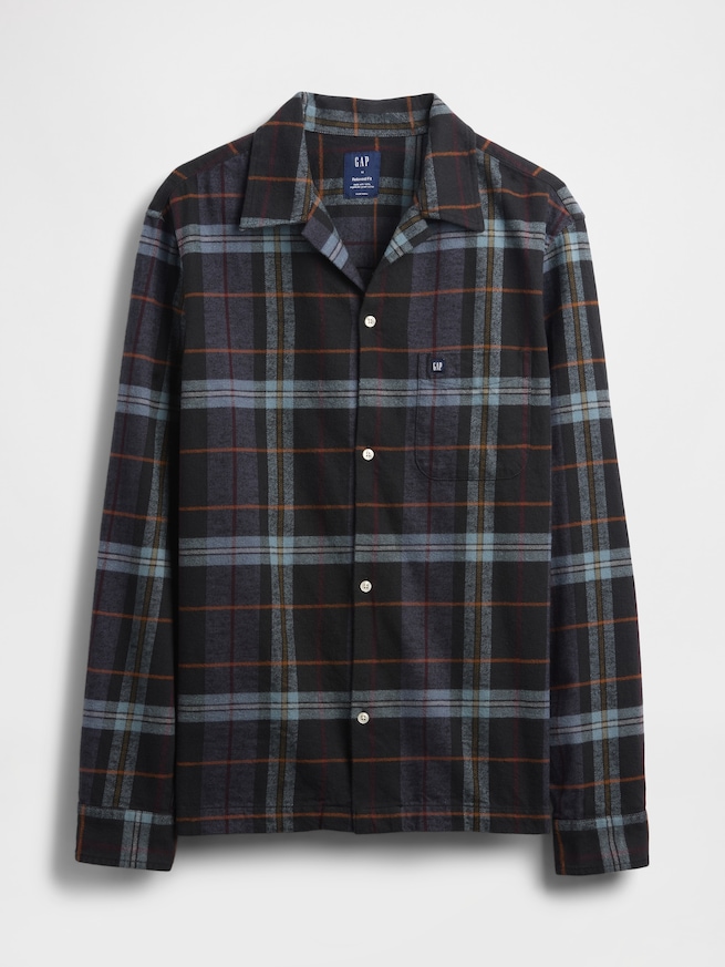 オーガニックコットン フランネルシャツ-4