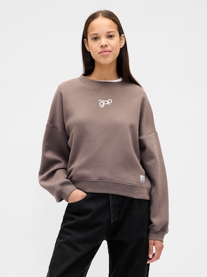 オーバーサイズ ウェッジ GAPロゴ スウェットシャツ