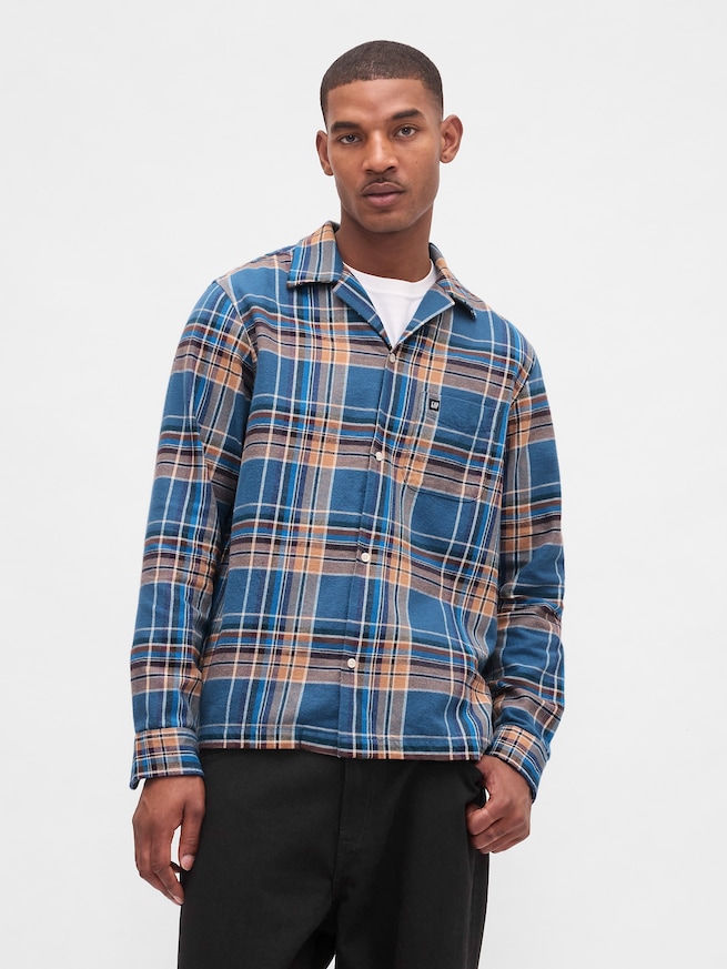 オーガニックコットン フランネルシャツ-0