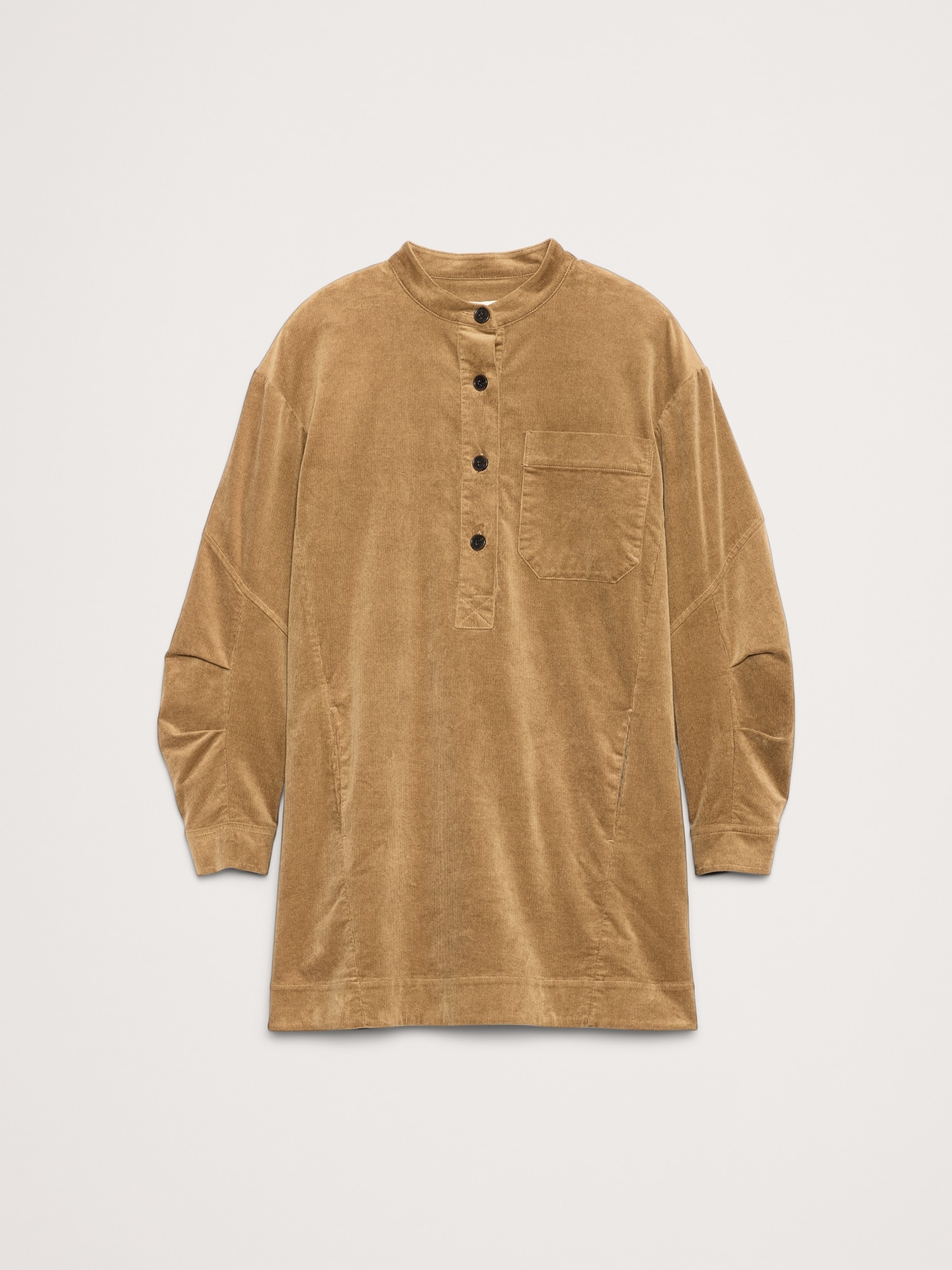 Corduroy Popover Shift Dress