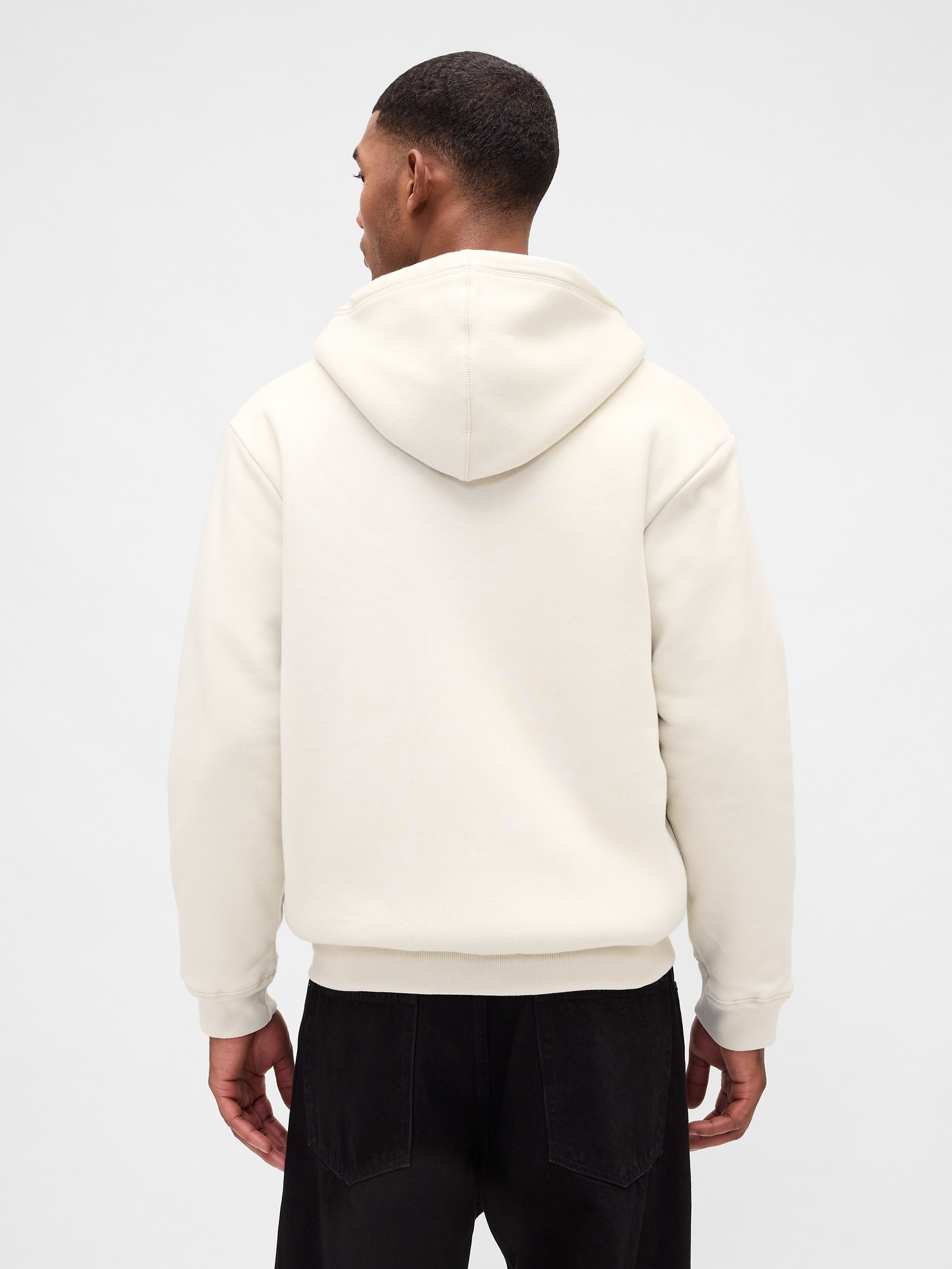 Gap公式オンラインストア | リラックスフィット GAPロゴ 裏ボア ジップ