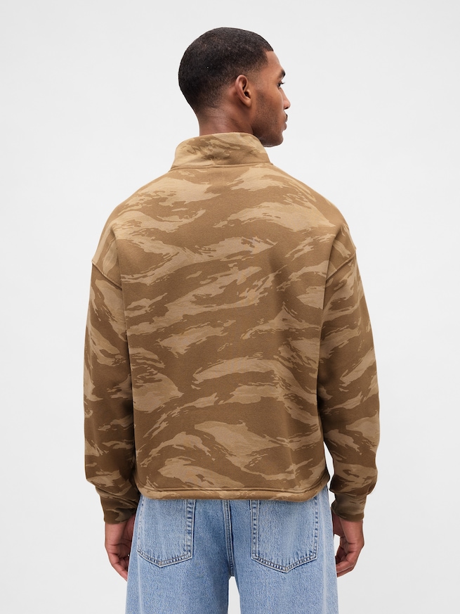 ヴィンテージソフト  GAPロゴ ハーフジップ プルオーバー-2