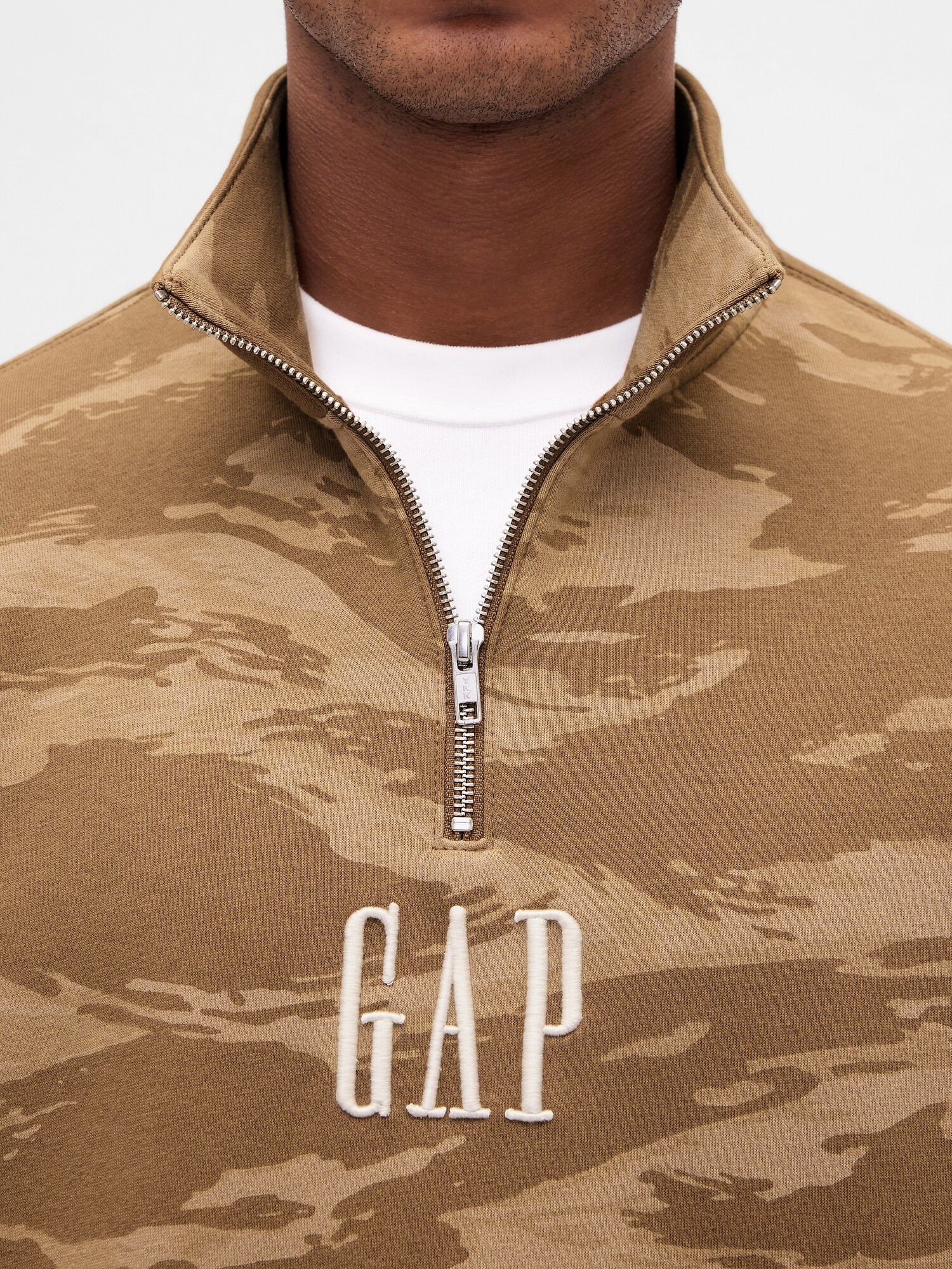 Gap公式オンラインストア | ヴィンテージソフト GAPロゴ ハーフジップ