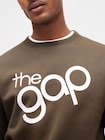 リラックスフィット GAPロゴ クルーネック スウェットシャツ-3