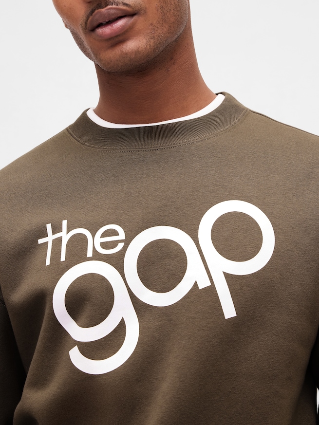 リラックスフィット GAPロゴ クルーネック スウェットシャツ-3