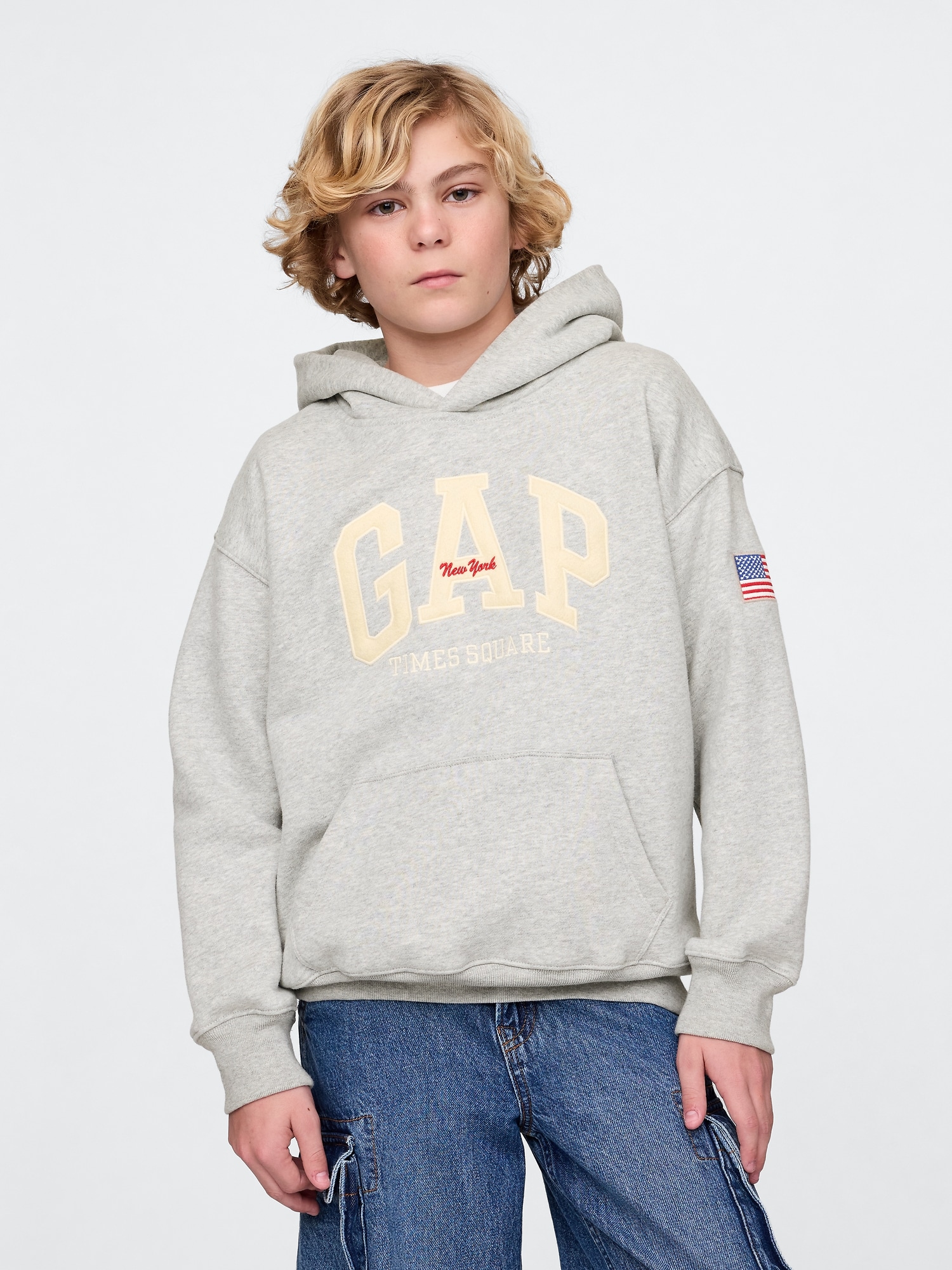 Kids VintageSoft NYC Times Square Hoodie