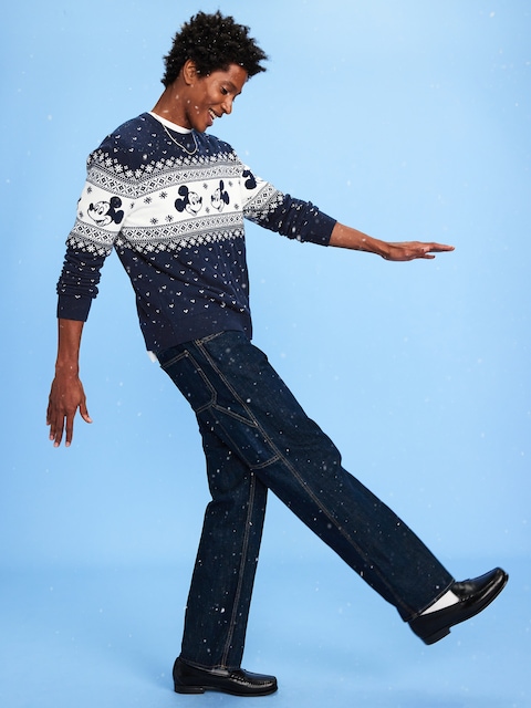 Old Navy x Disney Mickey Mouse SoSoft Lite Fair Isle Sweater