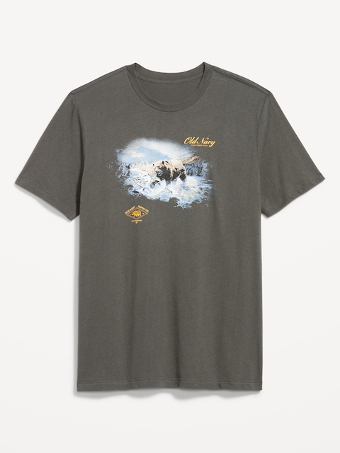 Crew-Neck Logo-Graphic T-Shirt