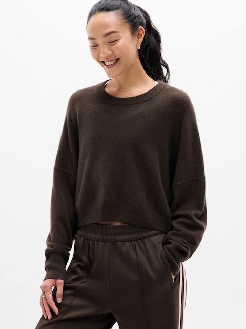 Luxe Wool Cashmere Crew Sweater